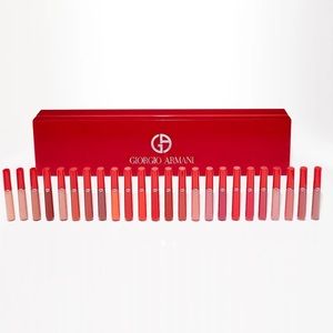 Giorgio Armani Beauty Lip Maestro Bento Box - 24 Full Size Liquid Lipstick + Box
